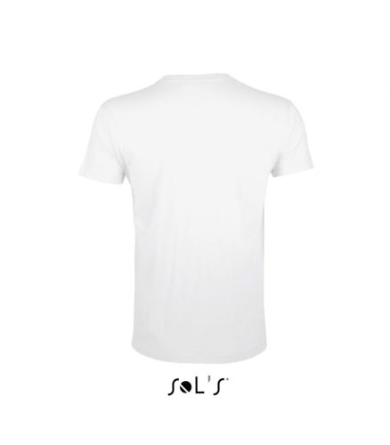 SOL'S REGENT FIT - Férfi Környakú Testhezálló Póló White