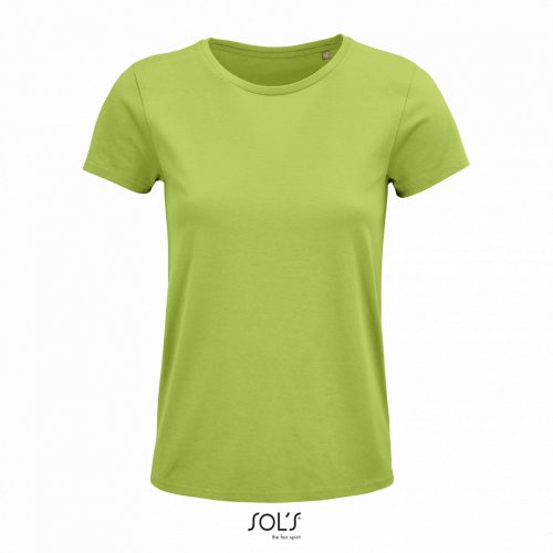 SOL'S CRUSADER NŐI - ROUND-NECK FITTED JERSEY PÓLÓ Apple Green