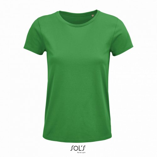 SOL'S CRUSADER NŐI - ROUND-NECK FITTED JERSEY PÓLÓ Kelly Green