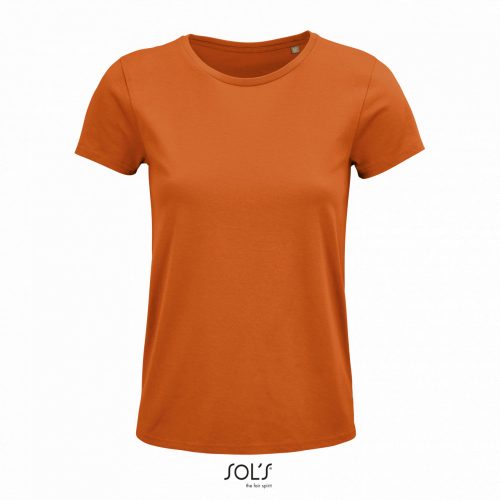 SOL'S CRUSADER NŐI - ROUND-NECK FITTED JERSEY PÓLÓ Orange