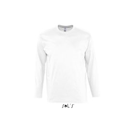   SOL'S MONARCH - Férfi Környakú Hosszú Ujjú Póló White
