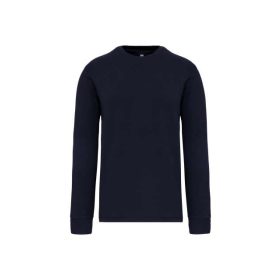 Designed To Work Bevarrt Ujjú Pulóver Navy