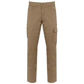 Designed To Work Uniszex Pamut Stretch Nadrág Camel